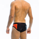 Men's Colorblock Pattern Brief Swimwear