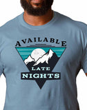 Available Late Night t-shirt by Naughtito