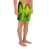 Men's Ziggaria Athletic Green Shorts by iamSUCIA